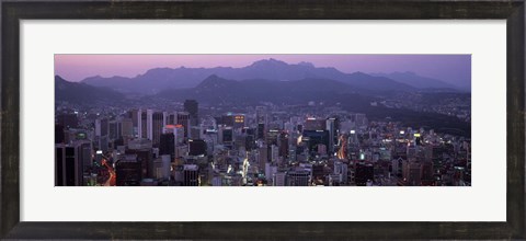 Framed Central Business District, Seoul, South Korea Print