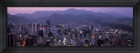Framed Central Business District, Seoul, South Korea Print