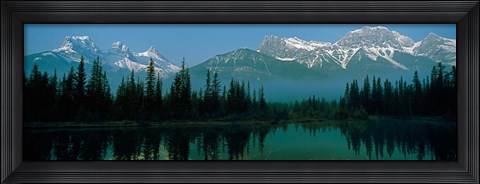 Framed Three Sisters Mountain, Mount Lawrence Grassi, Alberta, Canada Print