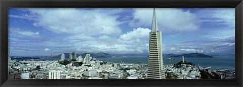 Framed Skyline with Transamerica Building, San Fransisco Print