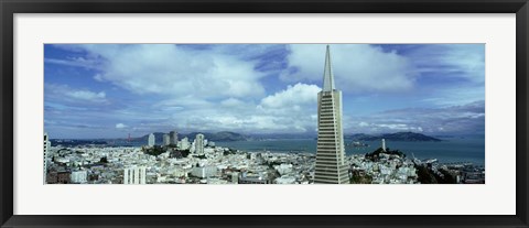 Framed Skyline with Transamerica Building, San Fransisco Print