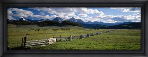 Framed Sawtooth Mountains, Idaho Print