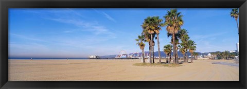 Framed Santa Monica Beach, CA Print