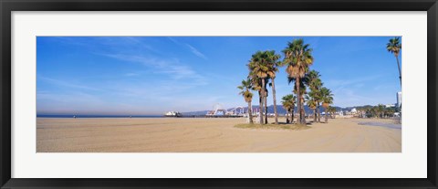 Framed Santa Monica Beach, CA Print