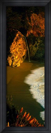 Framed McWay Falls, Julia Pfeiffer Burns State Park, Monterey County, California Print