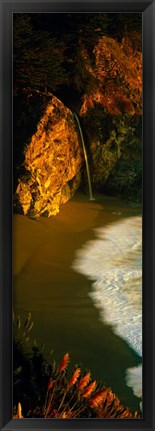 Framed McWay Falls, Julia Pfeiffer Burns State Park, Monterey County, California Print