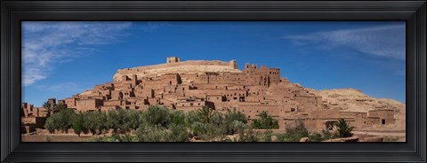 Framed Ksar Ait Benhaddou along the Ounila River, Souss-Massa-Draa, Morocco Print