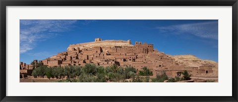 Framed Ksar Ait Benhaddou along the Ounila River, Souss-Massa-Draa, Morocco Print