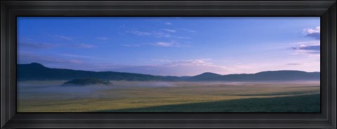 Framed Valle Grande, Valles Caldera National Preserve, New Mexico Print
