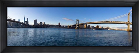 Framed New York Skyline from Brooklyn Print