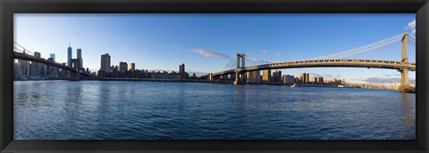 Framed New York Skyline from Brooklyn Print