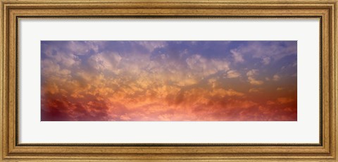 Framed Rainbow clouds Print