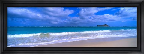 Framed Waimanalo Beach Park,  Oahu, HI Print