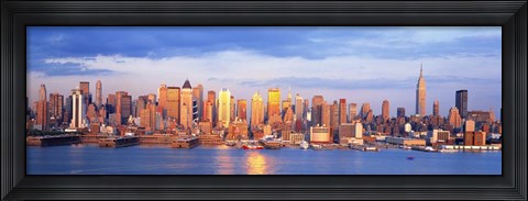Framed Sunrise in New York, NY Print