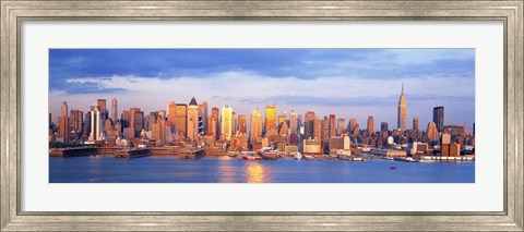 Framed Sunrise in New York, NY Print