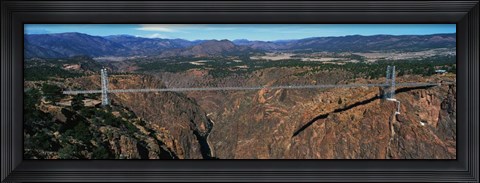 Framed Royal Gorge Bridge, Arkansas River, CO Print