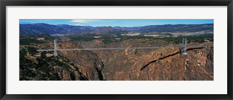 Framed Royal Gorge Bridge, Arkansas River, CO Print