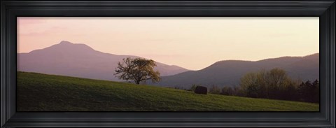 Framed Camels Hump, Waterbury, VT Print