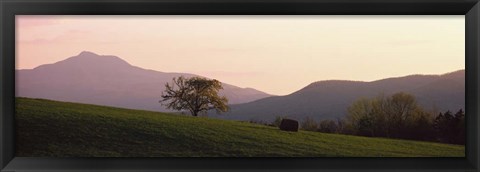 Framed Camels Hump, Waterbury, VT Print