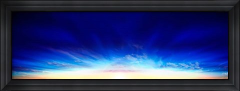 Framed Sunset over the Sea Print