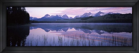 Framed Little Redfish Lake, Sawtooth National Recreation Area, Custer County, Idaho Print