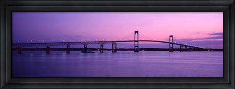 Framed Newport Bridge, Newport, RI Print