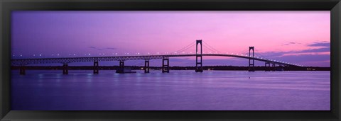 Framed Newport Bridge, Newport, RI Print