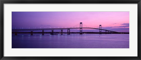 Framed Newport Bridge, Newport, RI Print