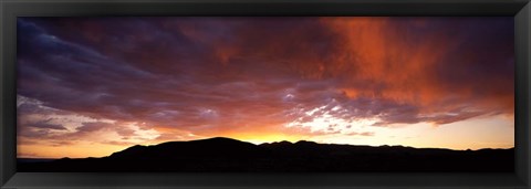 Framed Sierra Nevada Mountains, CA Print