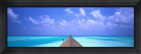 Framed Holiday Island, Maldives Print