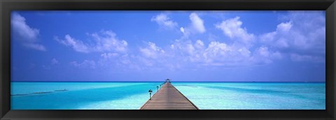 Framed Holiday Island, Maldives Print