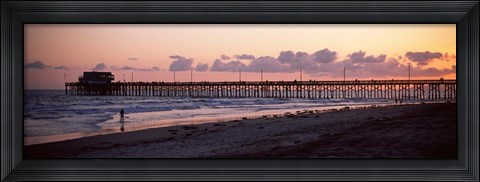 Framed Newport Pier, Orange County, California Print