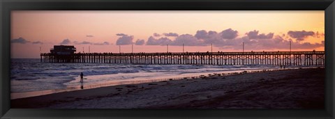 Framed Newport Pier, Orange County, California Print