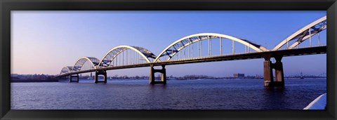 Framed Centennial Bridge, Iowa, Illinois Print