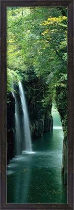 Framed Waterfall in Miyazaki, Japan Print