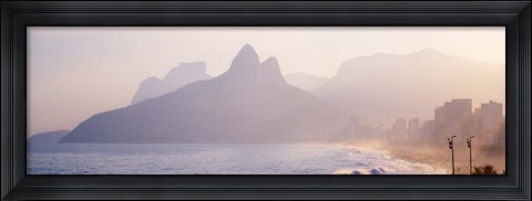 Framed Ipanema Beach, Rio de Janeiro Brazil Print