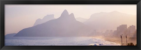 Framed Ipanema Beach, Rio de Janeiro Brazil Print