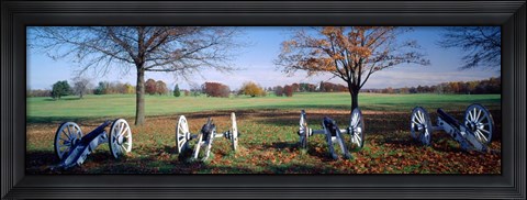 Framed Cannons Valley Forge National Historical Park, PA Print