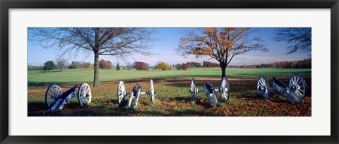Framed Cannons Valley Forge National Historical Park, PA Print