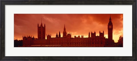 Framed Houses of Parliament, London, England Print