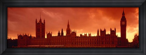 Framed Houses of Parliament, London, England Print