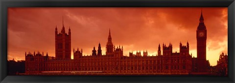 Framed Houses of Parliament, London, England Print