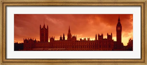 Framed Houses of Parliament, London, England Print