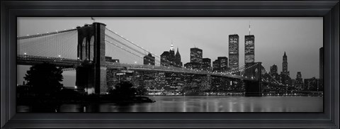 Framed Brooklyn Bridge, Manhattan, NYC Print