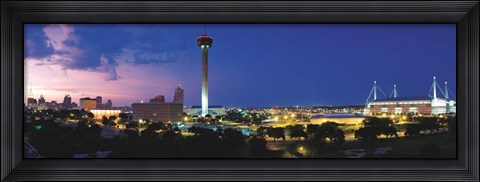 Framed San Antonio Skyscrapers, Texas Print
