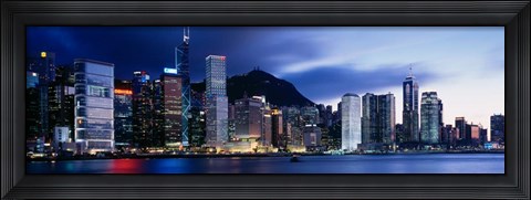 Framed Central District, Hong Kong, Asia Print