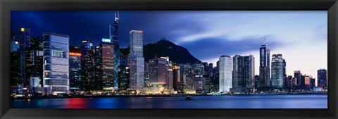 Framed Central District, Hong Kong, Asia Print