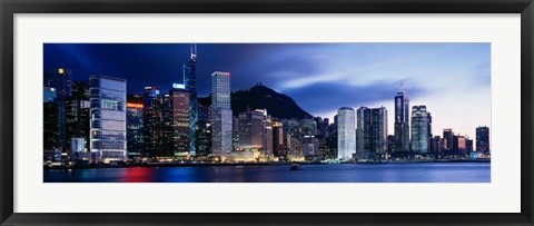 Framed Central District, Hong Kong, Asia Print