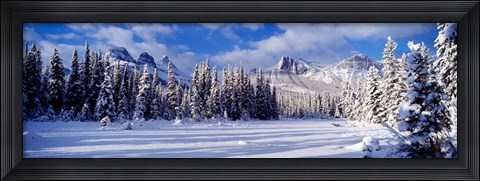 Framed Three Sisters Bow Valley Kananaskis Country Alberta Canada Print