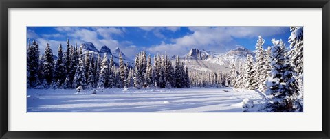 Framed Three Sisters Bow Valley Kananaskis Country Alberta Canada Print